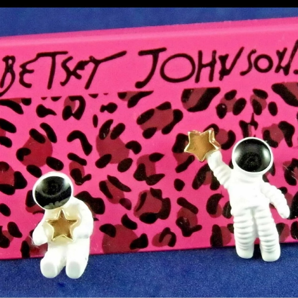 Betsey Johnson Astronaut Earrings